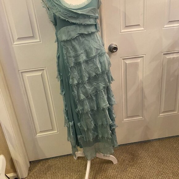 Sovay Ruffle Maxi Dress  One Size teal - Picture 4 of 7